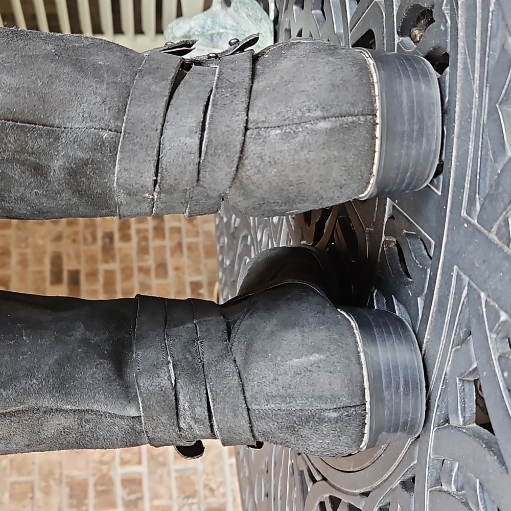 Steve Madden Suede Pull-On Boots - Picture 4 of 9